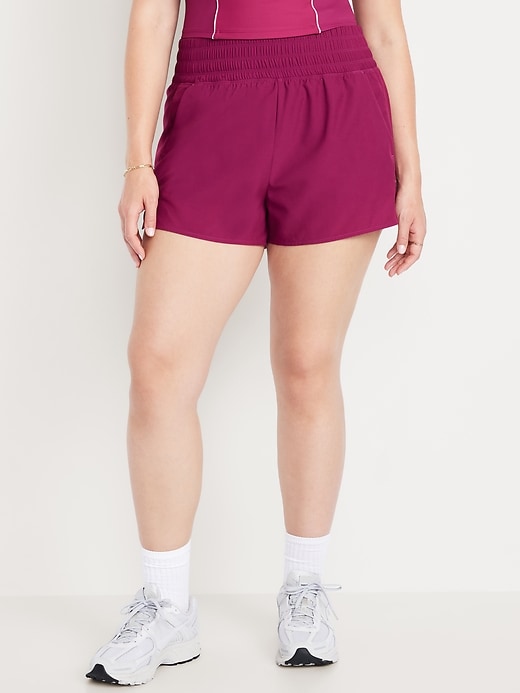 Image number 4 showing, Extra High-Waisted Crinkle Run Shorts -- 3-inch inseam
