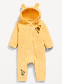 L'image numéro 1 présente Une-pièce à capuchon en Sherpa Winnie l’ourson de Disney © pour bébé