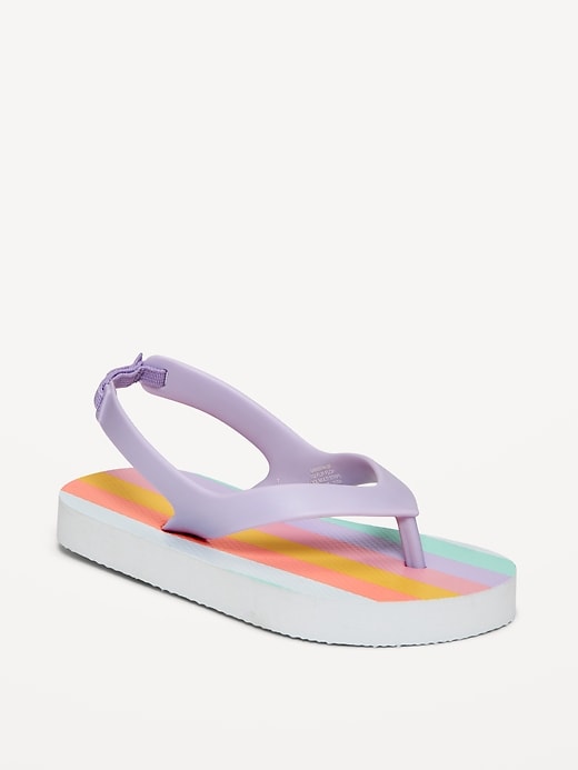 View large product image 1 of 4. Flip-Flop Sandals for Toddler Girls (Partially Plant-Based)