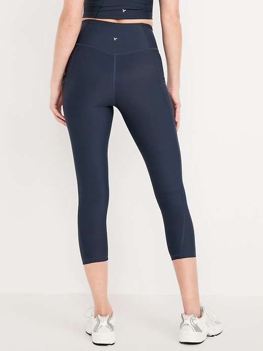 Image number 8 showing, High-Waisted PowerSoft Crop Pocket Leggings 23"