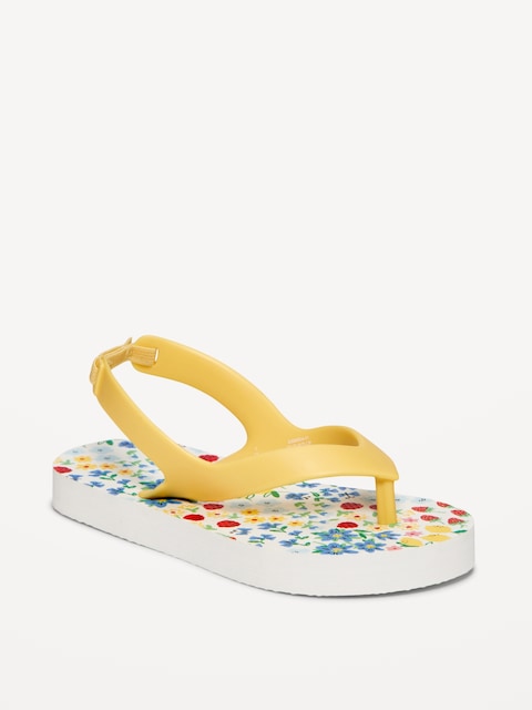 Flip-Flop Sandals for Toddler Girls (Partially Plant-Based)