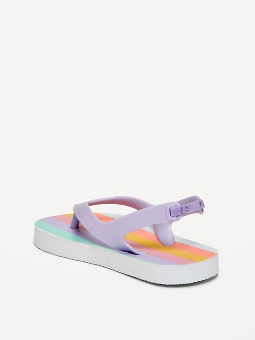 Image number 3 showing, Flip-Flop Sandals for Toddler Girls (Partially Plant-Based)