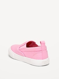 View large product image 3 of 4. Canvas Slip-On Sneakers for Toddler Girls