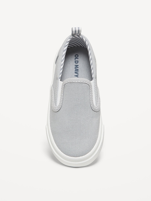 View large product image 2 of 5. Canvas Slip-On Sneakers for Toddler Boys