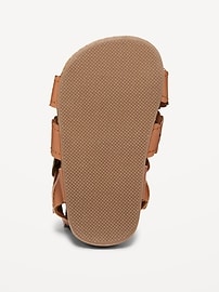 View large product image 4 of 4. Perforated Faux-Leather Sandals for Baby