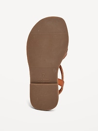 View large product image 4 of 4. Faux-Leather Fisherman Sandals for Toddler Girls