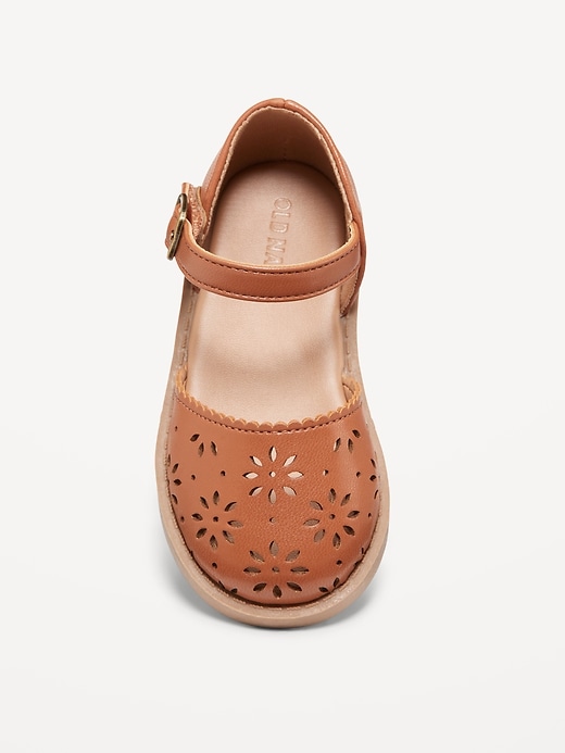 View large product image 2 of 5. Chunky Perforated Ballet Sandals for Toddler Girls