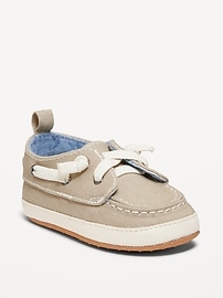 Image number 1 showing, Canvas Boat Shoes for Baby