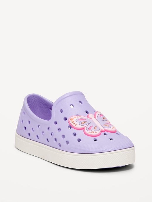 View large product image 1 of 4. Perforated Slip-On Shoes for Toddler Girls (Partially Plant-Based)