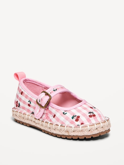 View large product image 1 of 4. Espadrille Mary-Jane Flats for Toddler Girls