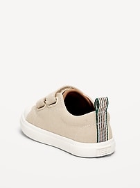 View large product image 3 of 4. Canvas Double Secure-Strap Sneakers for Toddler Boys