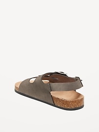 View large product image 3 of 5. Faux-Leather Double-Strap Sandals for Toddler Boys