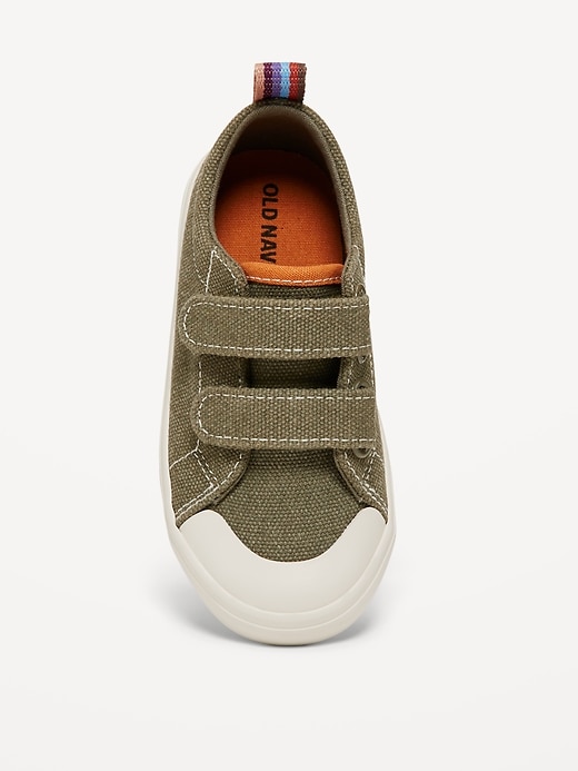View large product image 2 of 4. Canvas Double Secure-Strap Sneakers for Toddler Boys
