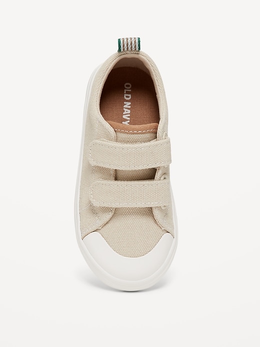 View large product image 2 of 4. Canvas Double Secure-Strap Sneakers for Toddler Boys