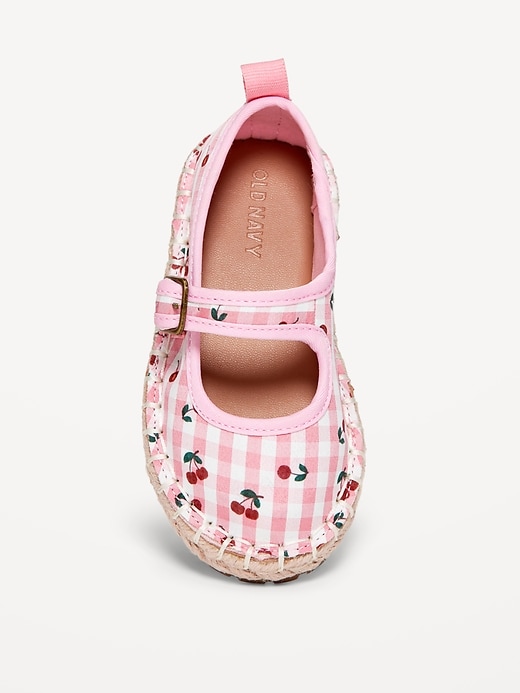 View large product image 2 of 4. Espadrille Mary-Jane Flats for Toddler Girls
