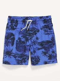 Image number 1 showing, Printed Swim Shorts for Boys