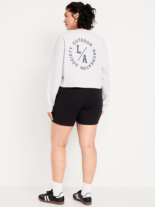 Image number 7 showing, High-Waisted Biker Shorts -- 6-inch inseam