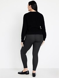 View large product image 6 of 6. High-Waisted Jersey Fashion Layering Leggings