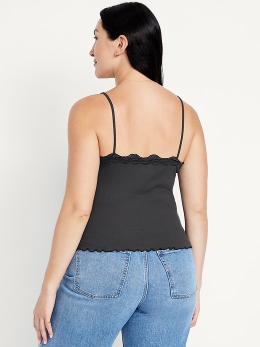 Image number 4 showing, Lace-Trim Cami Tank Top