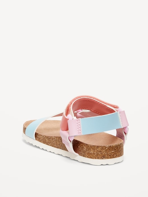 View large product image 2 of 4. Faux-Leather Tech Sandals for Toddler Girls