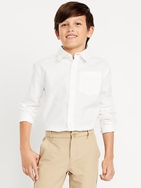 Image number 1 showing, Lightweight Oxford School Uniform Shirt for Boys