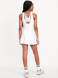Image number 2 showing, PowerSoft Sleeveless Ribbed Athletic Dress for Girls