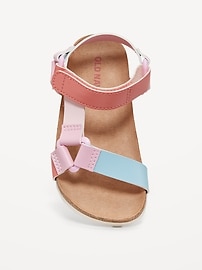 L'image numéro 1 présente Sandales Tech en similicuir pour toute-petite fille