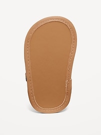View large product image 4 of 4. Metallic Faux-Leather Strappy Sandals for Baby