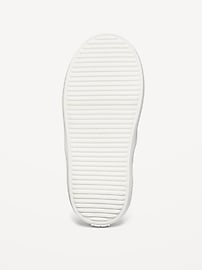 View large product image 3 of 4. Unisex Elastic-Lace Faux-Leather Sneakers for Toddler