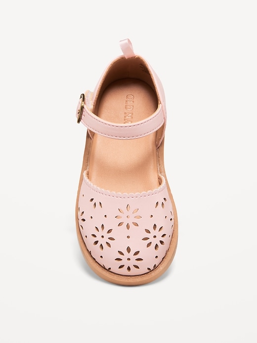 View large product image 2 of 5. Chunky Perforated Ballet Sandals for Toddler Girls