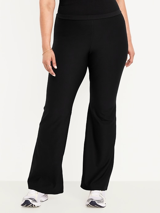 Image number 7 showing, Extra High-Waisted PowerSoft Rib Flare Leggings