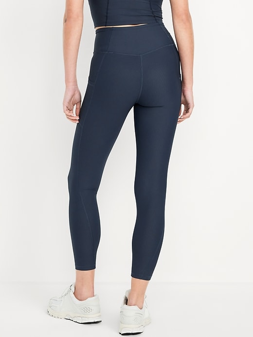Image number 2 showing, High-Waisted PowerSoft Rib Pocket Leggings