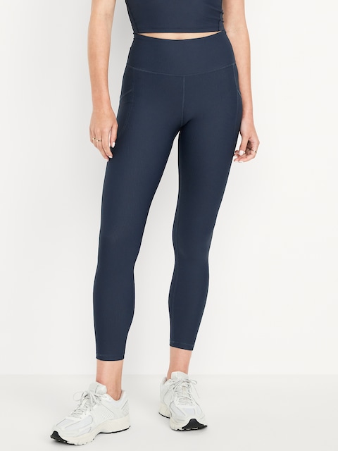 High-Waisted PowerSoft Rib Pocket Leggings