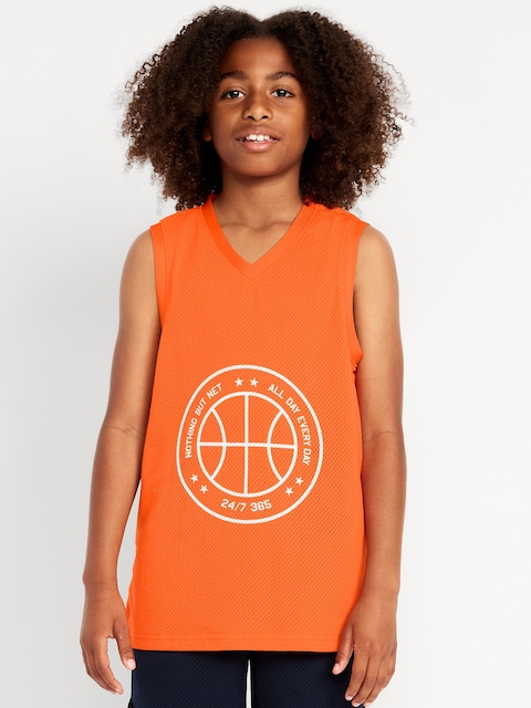Mesh Graphic Tank Top for Boys