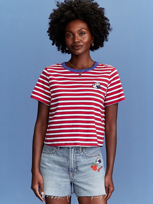 Image number 1 showing, Old Navy x Disney© Minnie Mouse Cropped T-Shirt