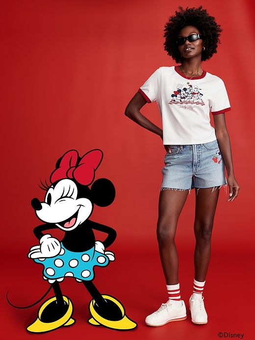 Image number 3 showing, Old Navy x Disney© Graphic Cropped Ringer T-Shirt