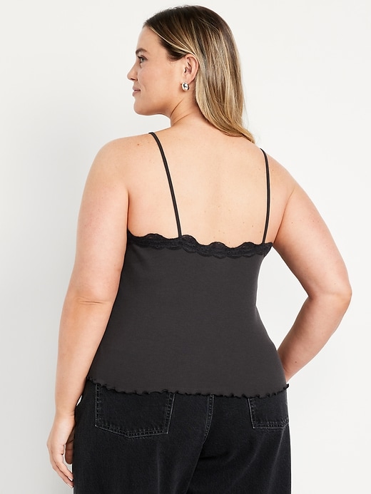 Image number 6 showing, Lace-Trim Cami Tank Top