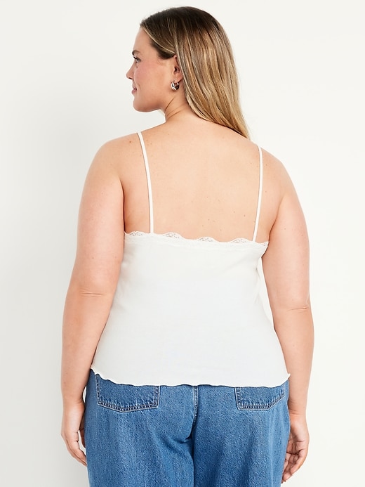 Image number 7 showing, Lace-Trim Cami Tank Top