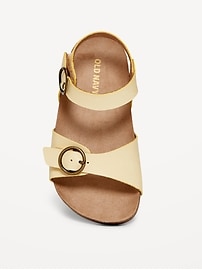 Image number 2 showing, Faux-Leather Buckled Strap Sandals for Toddler Girls