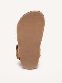 View large product image 4 of 5. Faux-Leather Buckled Strap Sandals for Toddler Girls