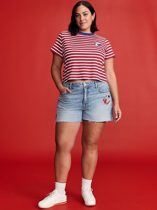 Image number 7 showing, Old Navy x Disney© High-Waisted OG Jean Cut-Off Shorts -- 3-inch inseam