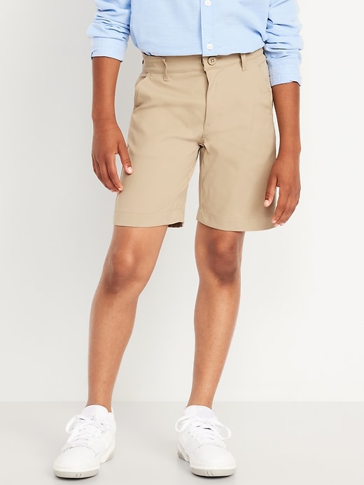 View large product image 1 of 3. School Uniform Knee Length Shorts for Boys