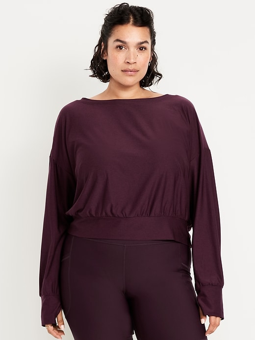 Image number 7 showing, CloudMotion Boat-Neck Top