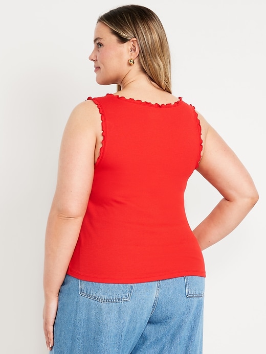 Image number 8 showing, Cinched Rib-Knit Tank Top