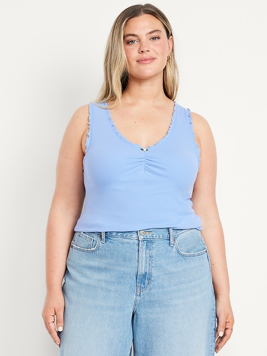 Image number 6 showing, Cinched Rib-Knit Tank Top