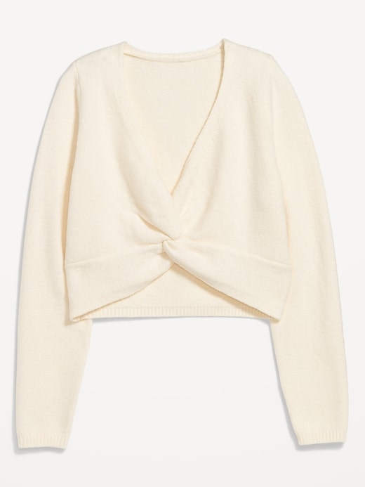 Image number 3 showing, SoSoft Twist-Front Sweater