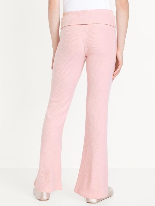 View large product image 2 of 4. CozePlush Foldover Flare Leggings for Girls