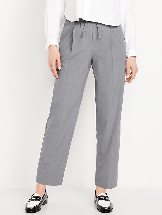 Image number 2 showing, High-Waisted Bille Straight Ankle Trouser