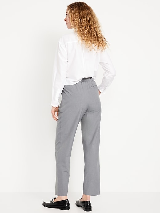 Image number 3 showing, High-Waisted Bille Straight Ankle Trouser