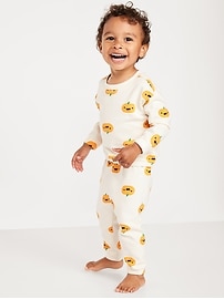 Image number 1 showing, Printed French Terry Sweatshirt and Pants Set for Baby